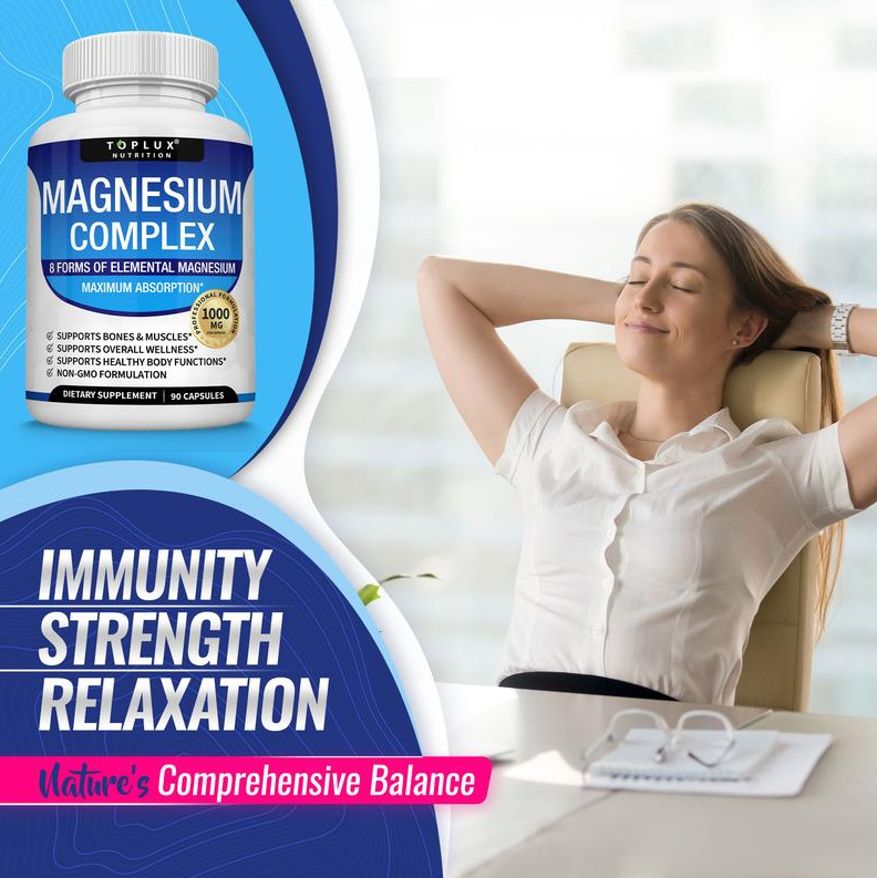 Magnesium Complex Supplement 8 Non-GMO