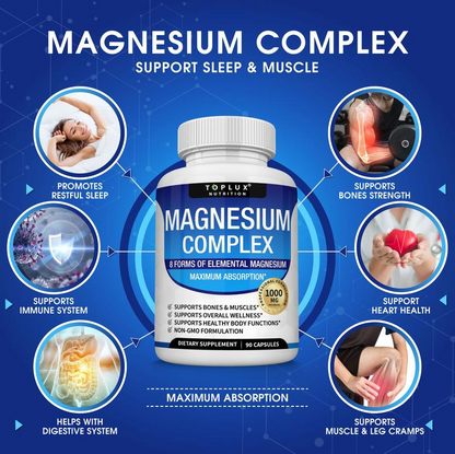 Magnesium Complex Supplement 8 Non-GMO
