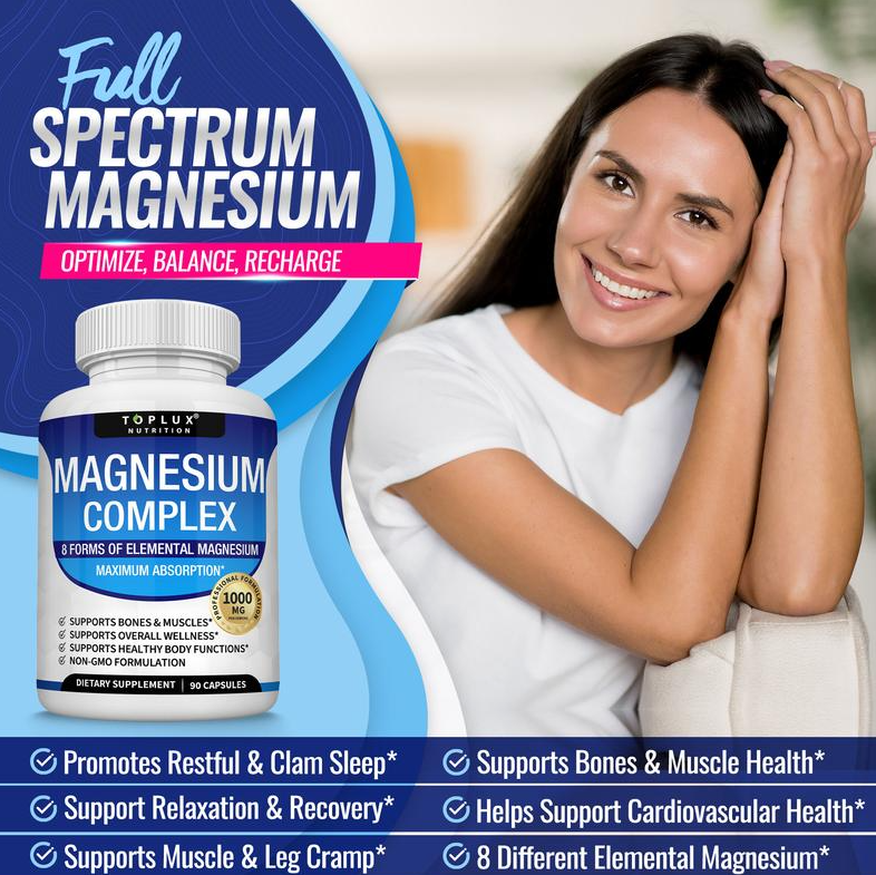 Magnesium Complex Supplement 8 Non-GMO