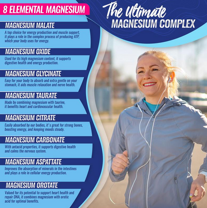Magnesium Complex Supplement 8 Non-GMO